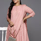 Ahalyaa Women's Traditional wear Ethnic Dress - Pink | Swadesiicart