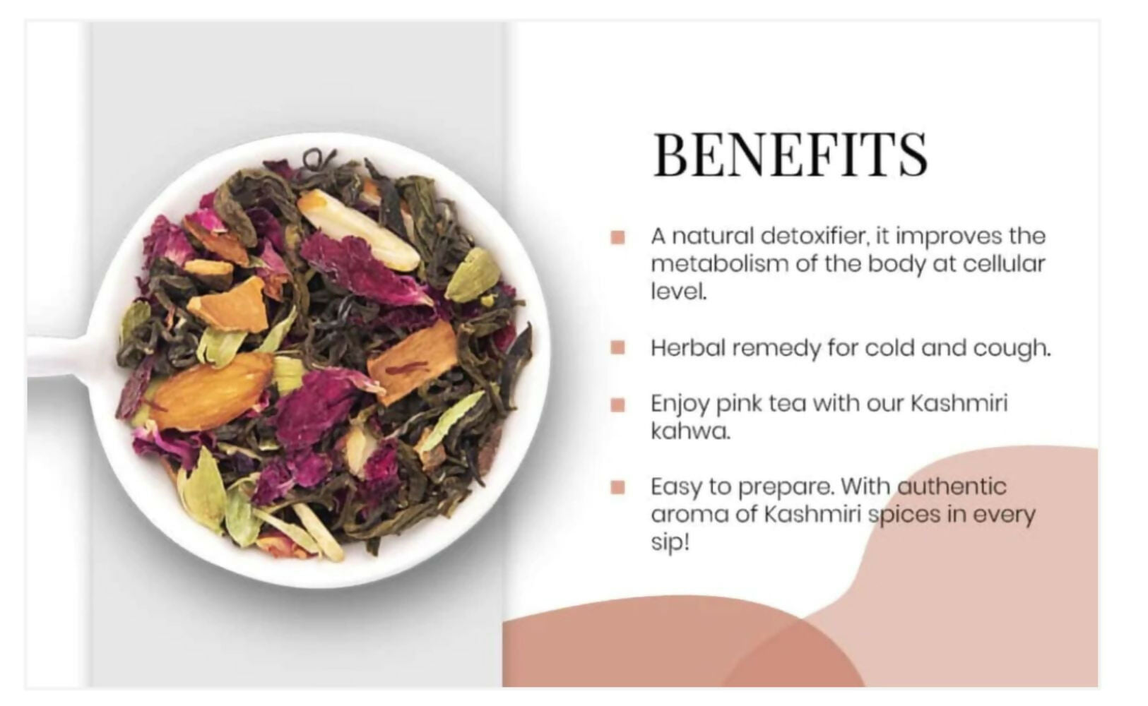 Shuddh Natural Gut Detox Tea Kashmiri Kahwa | Swadesiicart