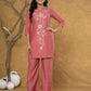 Yufta Rust Co-Ord Set - Swadesiicart
