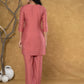 Yufta Rust Co-Ord Set - Swadesiicart