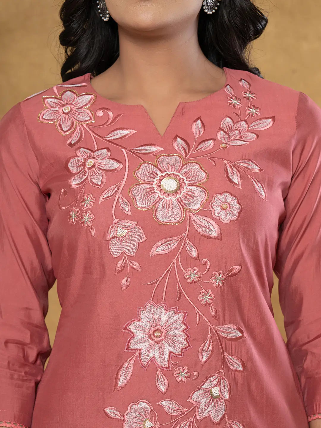 Yufta Rust Co-Ord Set - Swadesiicart