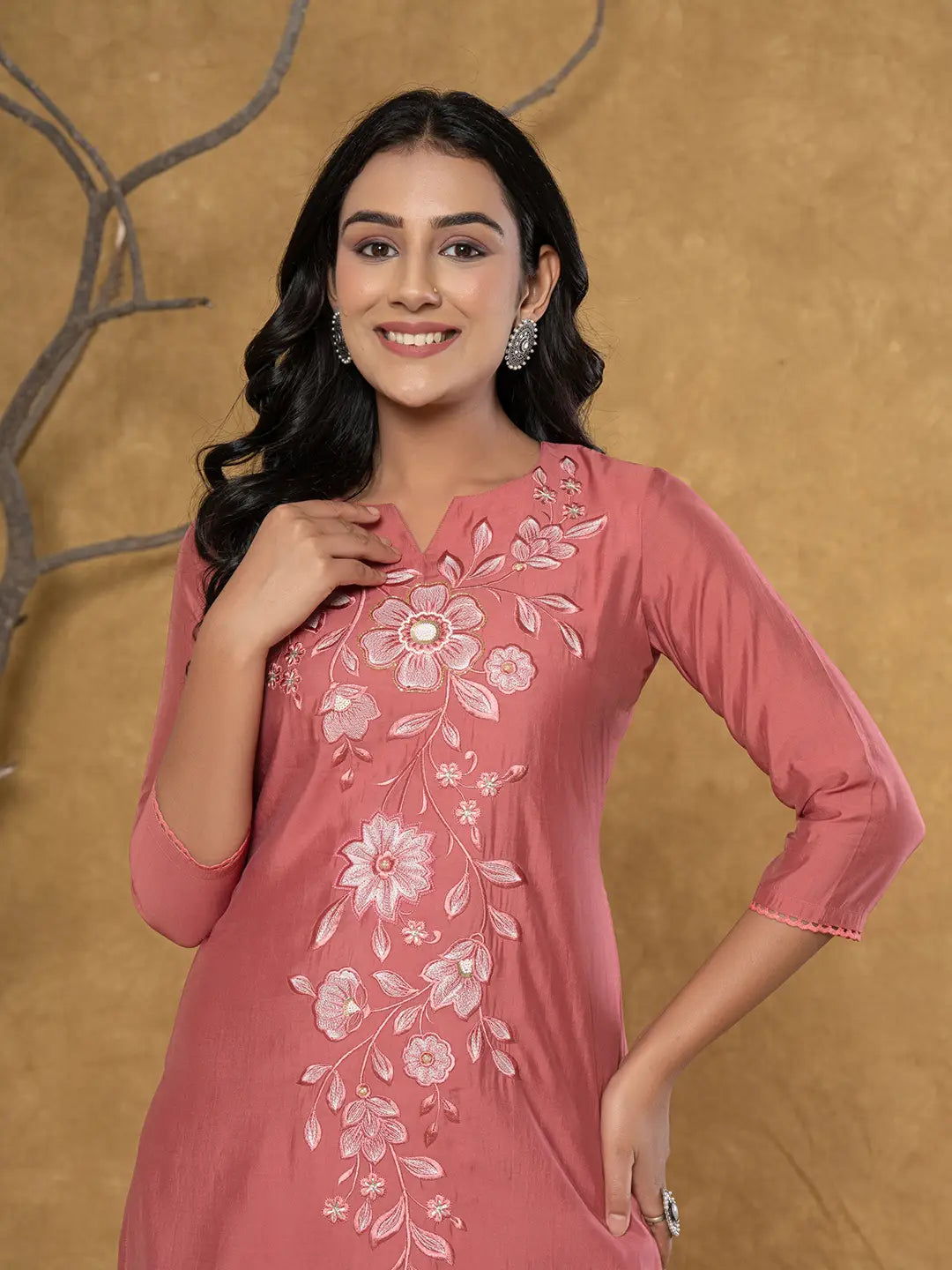 Yufta Rust Co-Ord Set - Swadesiicart