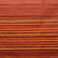 Rust Narayanpet Cotton Handloom Saree with Strips Design No Blouse - Global Threads | Swadesiicart