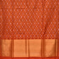 Rust Uppada Cotton Handloom Saree with All Over Jamdani Design - Global Threads | Swadesiicart