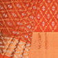 Rust Uppada Cotton Handloom Saree with All Over Jamdani Design - Global Threads | Swadesiicart