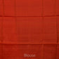 Rust Uppada Silk Handloom Saree with Raising Temple Design - Global Threads | Swadesiicart