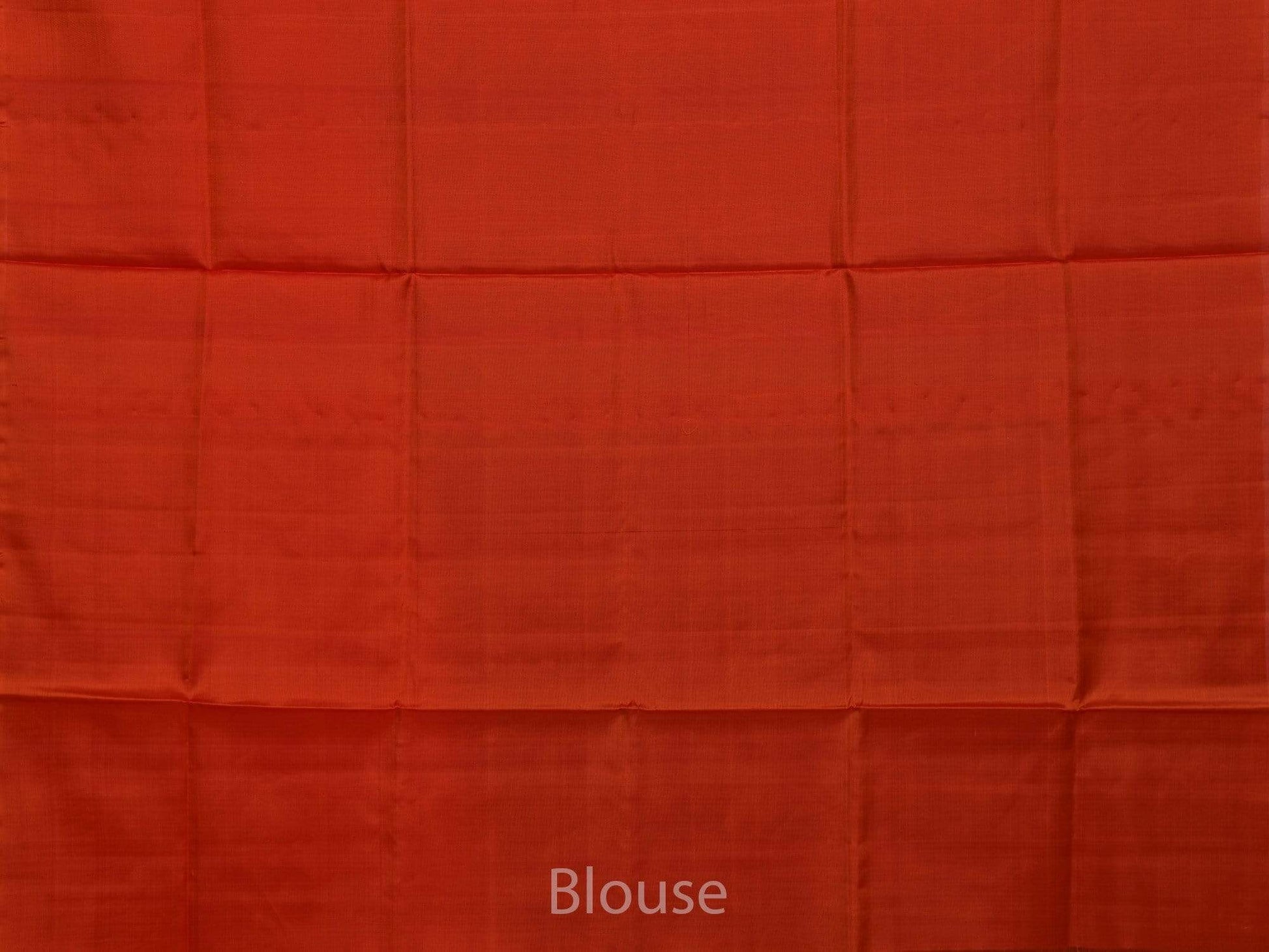 Rust Uppada Silk Handloom Saree with Raising Temple Design - Global Threads | Swadesiicart