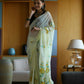 Vamsee Laxmi Yellow Georgette Saree - Swadesiicart