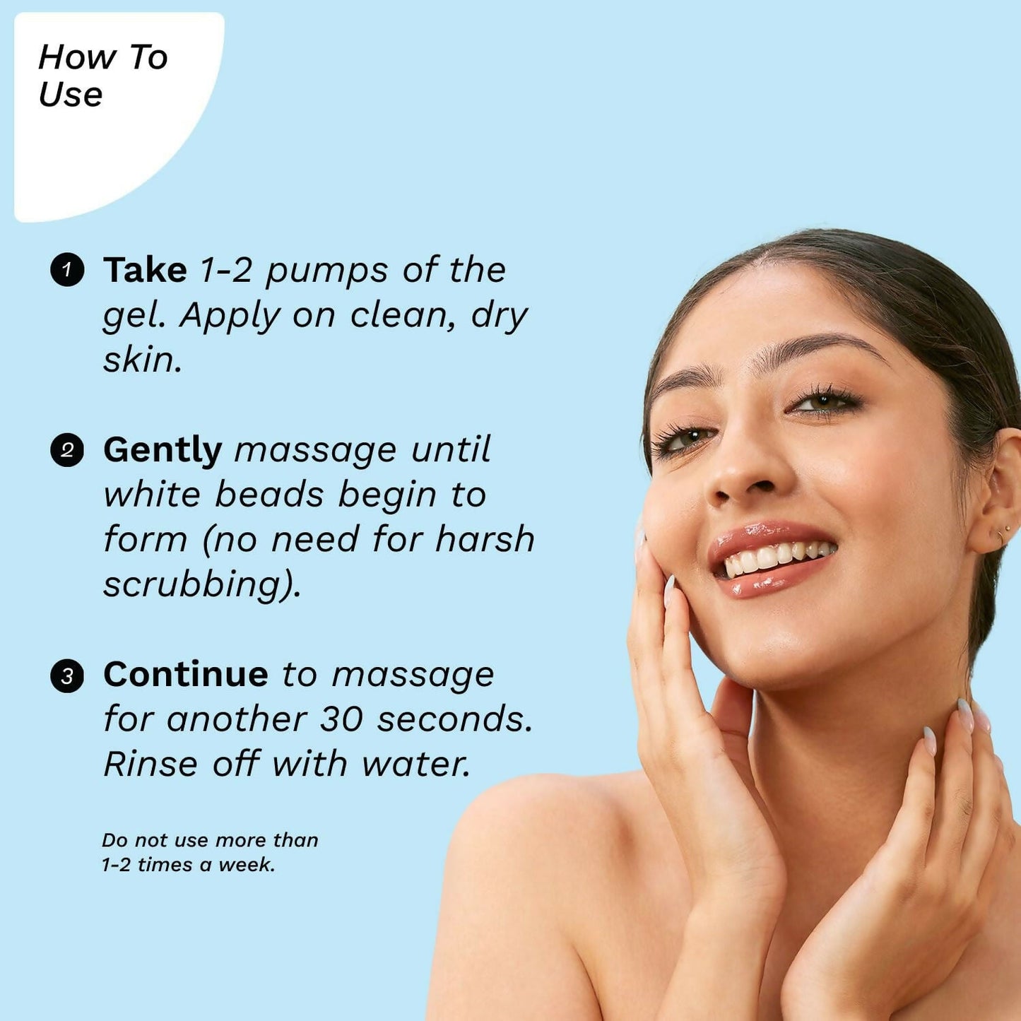 Pilgrim wiss Aqua Rush Peeling Gel Pentavitin & Activated Hydrogen Water for Face - Swadesiicart