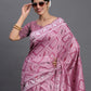 Shree Shyam Fashion Linen Cotton Purple Saree