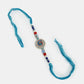 NVR Women & Men Set of 2 Blue Kundan-Studded & Beaded Bhaiya Bhabhi Rakhi With Roli Chawal & Chocolate | Swadesiicart