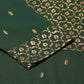 FIORRA Women's Green Poly Crepe Straight Kurta Pant With Dupatta - Swadesiicart
