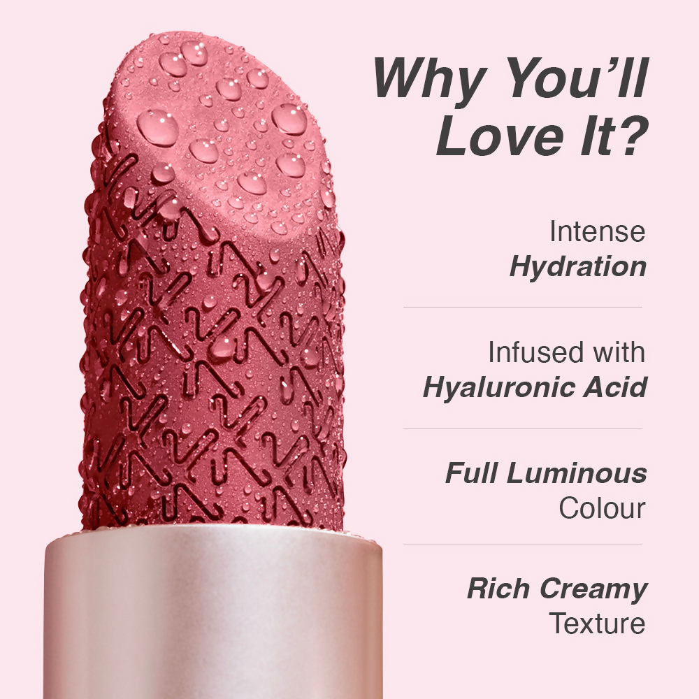 Kay Beauty Hydra Creme Hydrating Full Coverage Lipstick with Hyaluronic Acid - Verve | Swadesiicart