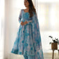 Joban Fashion Sky Kurta Set Organza Sequin Embroidery Work - Swadesiicart