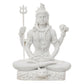 eCraftIndia White Polyresin Lord Shiva Statue - Swadesiicart