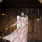 Aayaa Designer Printed Georgette Full Flare Gown With Dupatta - Multi Color
