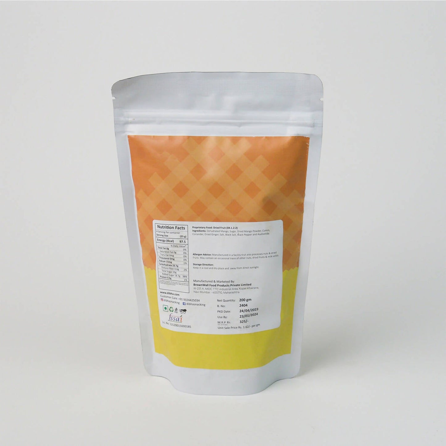 Dibha - Honest Snacking Masala Mango - Swadesiicart