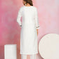 Ethnic Festive Wear Viscose Chanderi White Stitched Suit With Dupatta - Tanisha | Swadesiicart