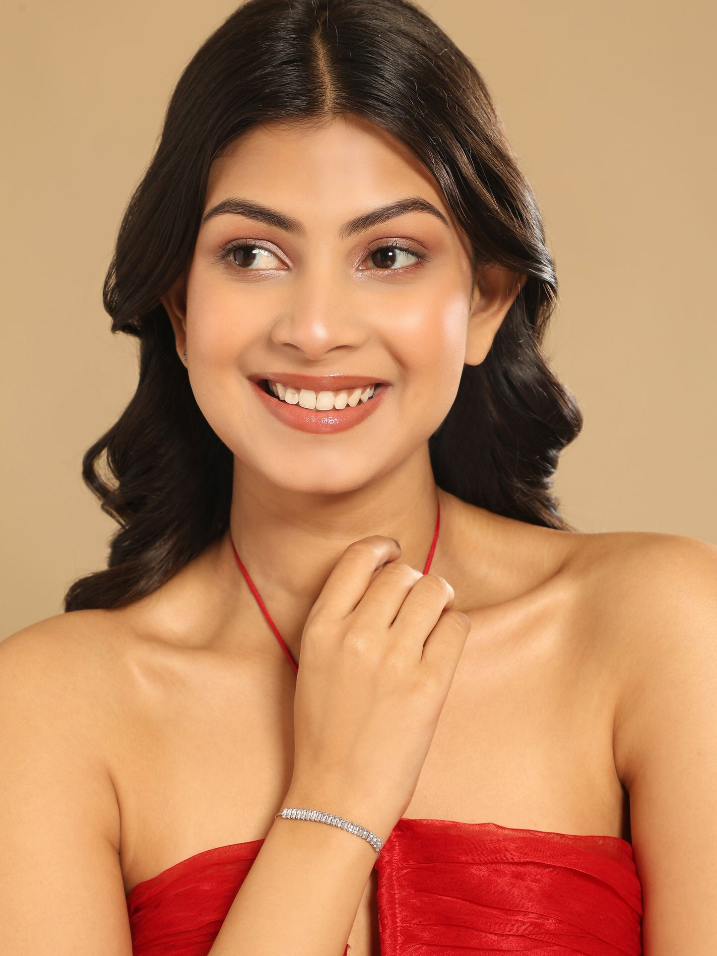 Nuyug Diamond Radiance Anti Tarnish Bracelet | Swadesiicart