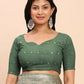 Shree Shyam Fashion Linen Cotton Green Saree
