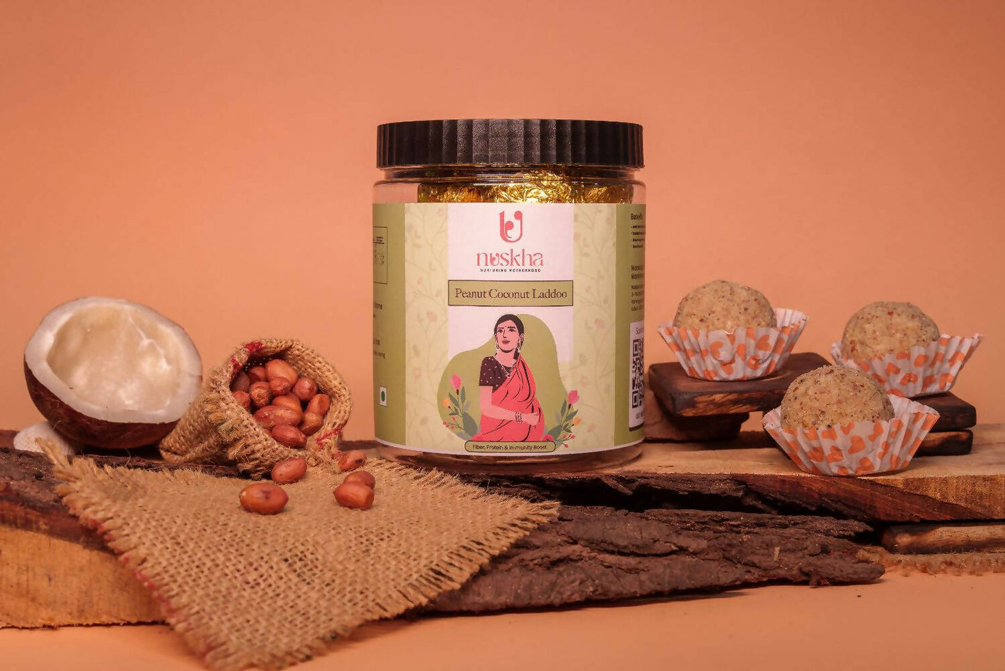 Nuskha Peanut Coconut Laddoo For Pregnancy | Swadesiicart