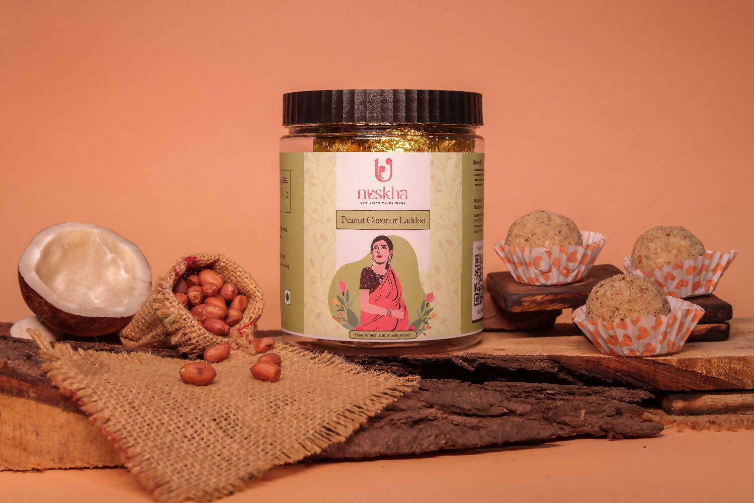 Nuskha Peanut Coconut Laddoo For Pregnancy | Swadesiicart