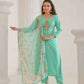 Ethnic Festive Wear Reyon Slub Tile Stitched Suit With Dupatta - Tanisha | Swadesiicart