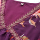 Ahalyaa Women's Traditional Wear Co-ords - Purple - Swadesiicart