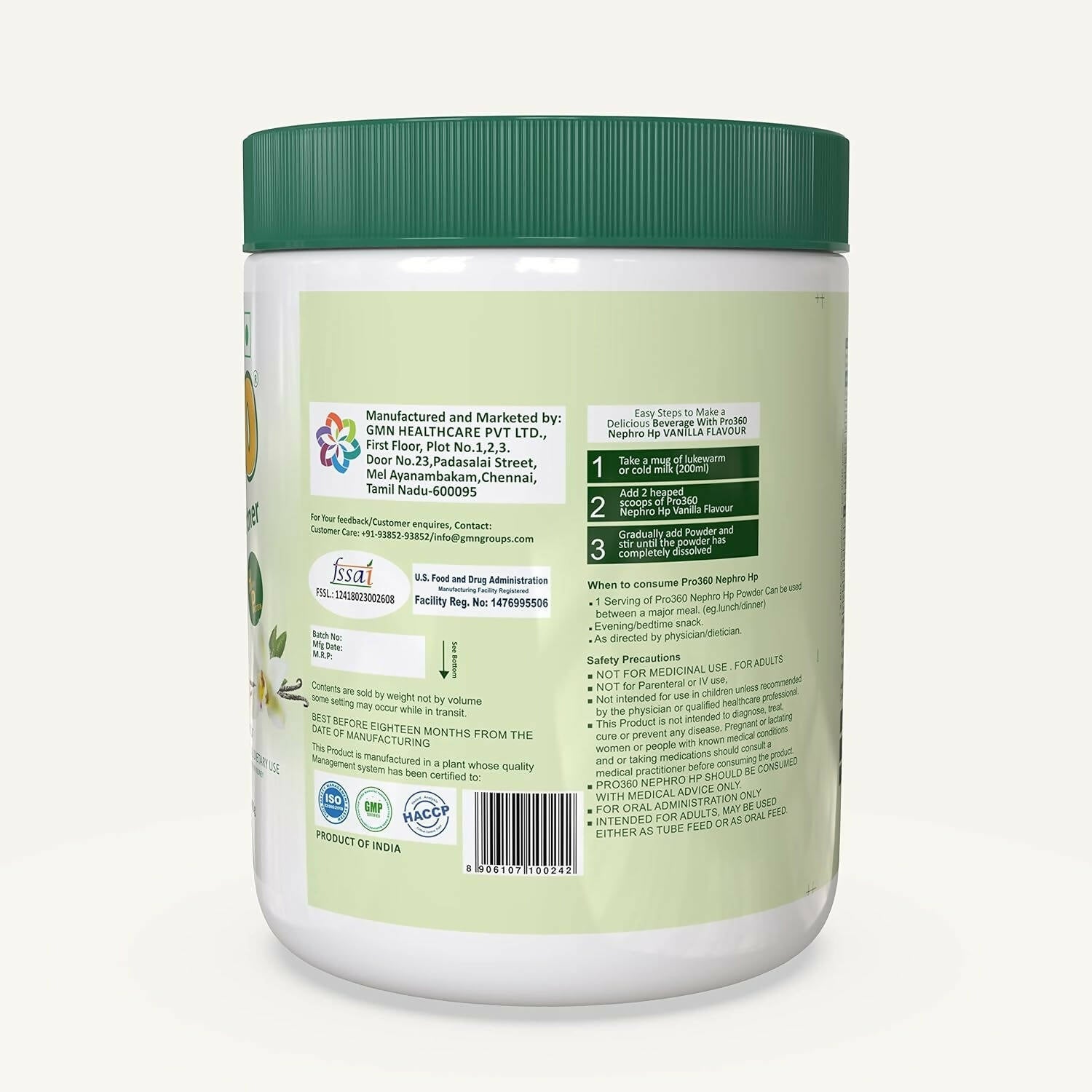 Pro360 Nefro (fka Nephro) HP - Dialysis Care Nutritional Supplement Powder | Swadesiicart