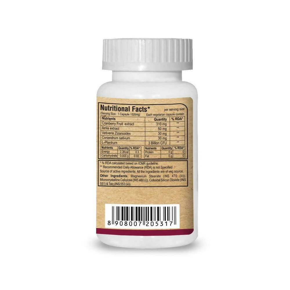 Pure Nutrition Cranberry & Amla Extract Veg Capsules - Swadesiicart