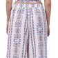 PAVONINE White Color Printed Crop Top And Flared Palazzo Set For Girls & Women - Swadesiicart