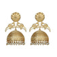 Joban Fashion Women Matte Gold Brass Jhumka | Swadesiicart