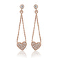 Gold-Polished With Pink Beaded Leaf Drop Earring For Women - Wahe Jewels - Swadesiicart