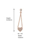 Gold-Polished With Pink Beaded Leaf Drop Earring For Women - Wahe Jewels - Swadesiicart