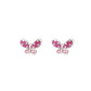 Rhodium Plated Butterfly Cz Stud Earring For Women - Wahe Jewels - Swadesiicart