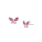 Rhodium Plated Butterfly Cz Stud Earring For Women - Wahe Jewels - Swadesiicart