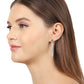Gold-Polished & Cz Enamel Heart Drop Earring For Women - Wahe Jewels - Swadesiicart