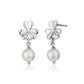 Premium Jewellery - Silver Toned Cz Studded Rhodium - Plated Teardrop Shaped Handcrafted Drop Earrings - Wahe Jewels - Swadesiicart