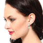 Premium Jewellery - Silver Toned Cz Studded Rhodium - Plated Teardrop Shaped Handcrafted Drop Earrings - Wahe Jewels - Swadesiicart
