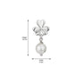 Premium Jewellery - Silver Toned Cz Studded Rhodium - Plated Teardrop Shaped Handcrafted Drop Earrings - Wahe Jewels - Swadesiicart