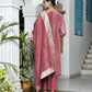 Vaasva Women's Digital Printed Tissue Suit Set With Solid Pant & Brocade Dupatta | Swadesiicart