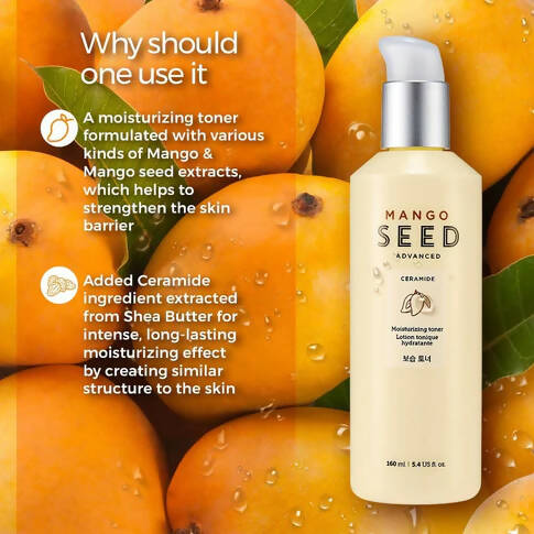 The Face Shop Mango Seed Moisturizing Toner - Korean Skincare | Swadesiicart