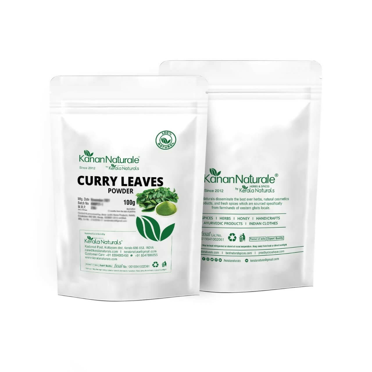 Kerala Naturals Curry Leaves Powder - Swadesiicart