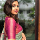 DEIANA'S Beautiful Designer Golden zari Soft Lichi Silk Saree - C Green - Swadesiicart