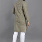 Anaita Grey Weaving Linen Cotton Straight Kurta