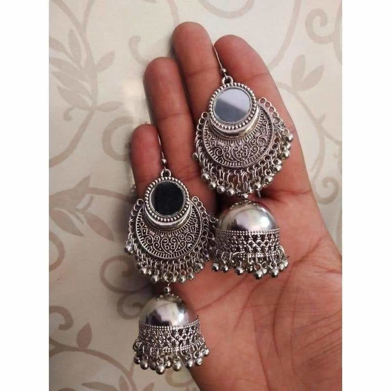 MS Fashion India Women artificial Silver Earring | Swadesiicart