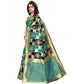 Vamika Banarasi Jaquard Rama Green Weaving Saree (Banarasi 25) | Swadesiicart