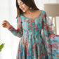 Joban Fashion Sky Kurta Set Organza Sequin Embroidery Work - Swadesiicart
