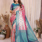 Aastha Fashion Red Tissue Silk Paithani Woven Saree