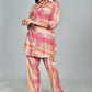 Morchari Digital Print Semi Muslin Co-Ord Set Top & Trouser-Multicolor - Swadesiicart